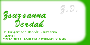zsuzsanna derdak business card