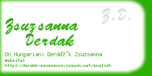 zsuzsanna derdak business card